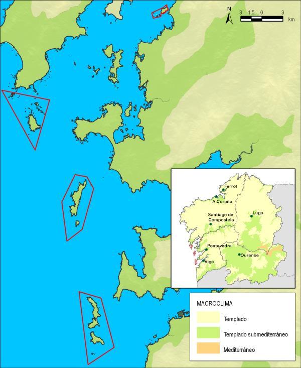 - Mapa de macroclimas, bioclimas, termoclimas e ombroclimas no Parque Nacional