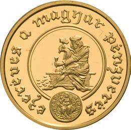Meisterzeichen, unten Jahreszahl und Mzz./ in legend, in pearlborder value and designer s mark, below date and mintmark 20000 FORINT / KGY / 2001 / BP.