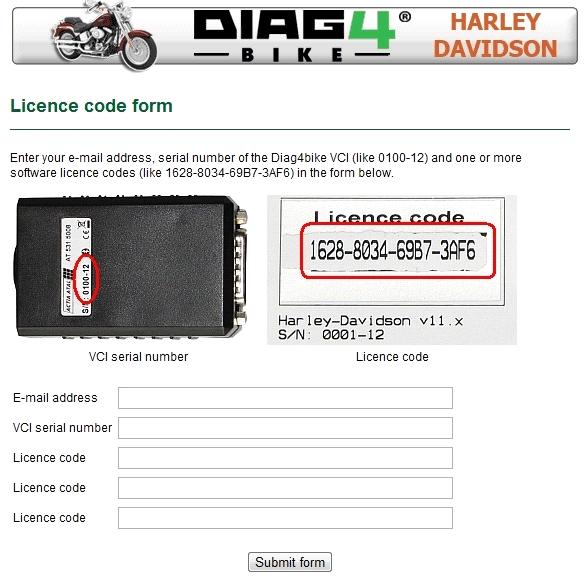 4.3 A DIAG4BIKE PROGRAM BEREGISZTRÁLÁSA A DIAG4BIKE program beregisztrálásához nincs feltétlenül szükség a magát a telepített DIAG4BIKE programot futtató és a VCI kommunikációs interfésszel az