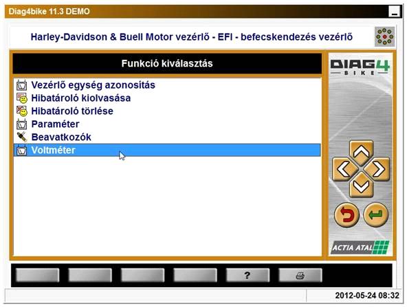 1 2 3 1. poz.: Csatornák közötti átkapcsolás a voltméteren (lásd 33.