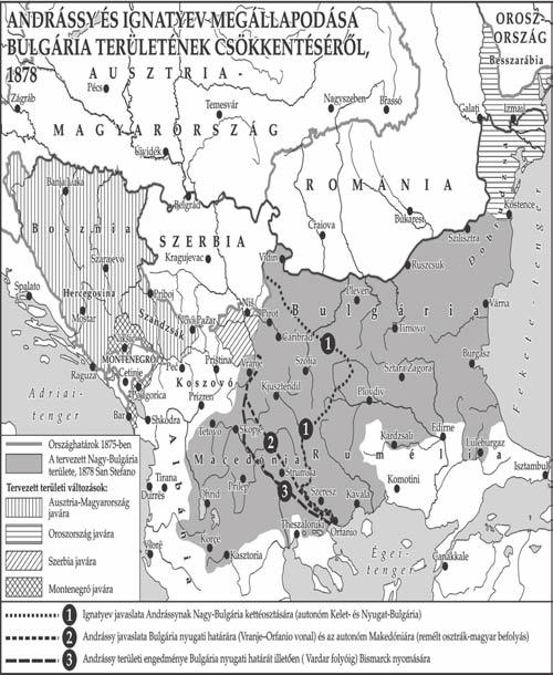 A magyar politikai elit véleménye a balkáni kérdés rendezéséről 1912 1915 között 9. ábra: Ignatyev és Andrássy megállapodása Bulgária területének csökkentéséről.
