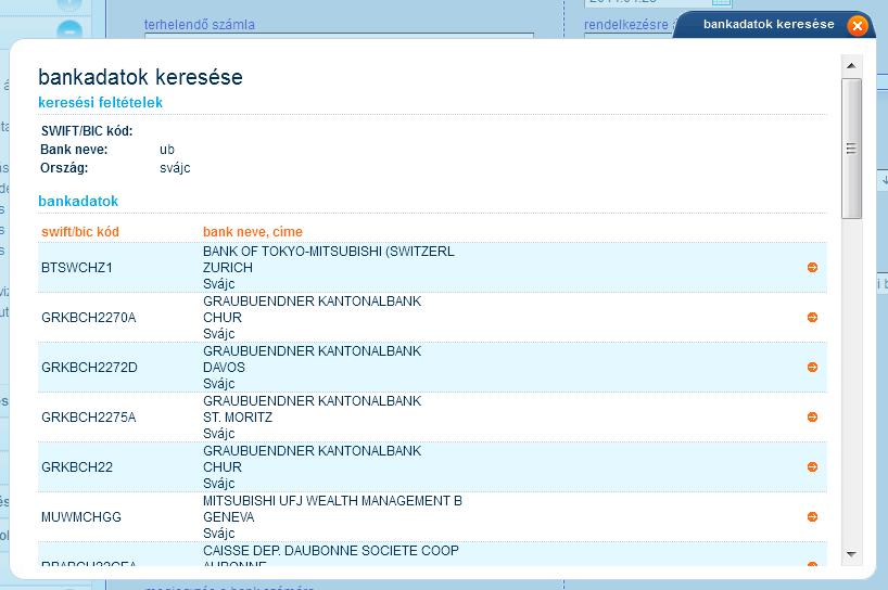 A Bank a deviza átutalást csak meghatározott pénznemekben tudja vállalni, amelyek közül a Teljesítés devizaneme illetve az Összeg devizaneme ablak legördülő menüjéből tudja kiválasztani.