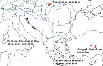 FTD Palaeolithic distribution Mencshely (modern)