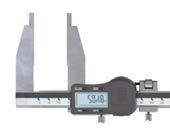 méréshez kialakított mérőpofa: 300 mm: 2x5 mm=10 mm 500 mm-től: 2x10 mm=20 mm Digitális,precíziós