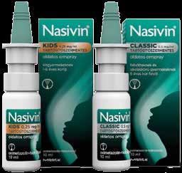 hu 0,25 mg/ml tartósítószermentes oldatos orrspray 10 ml (158,9 Ft/ml) Nasivin