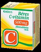 db+30db Eurovit C-vitamin 1000 mg retard C-vitamint tartalmazó étrend-kiegészítő retard filmtabletta, 90 db A C-vitamin vízben oldódó vitamin, amelyet