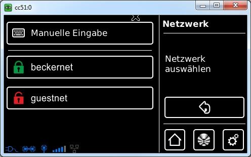 Csak a CC31 esetében elérhető) Ethernet (kábelhez kötött hálózati telepítés) vagy WiFi (WLAN/rádiós hálózati telepítés).