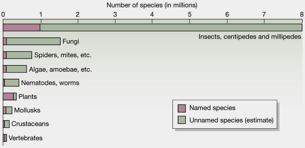 Hány faj él a Földön?