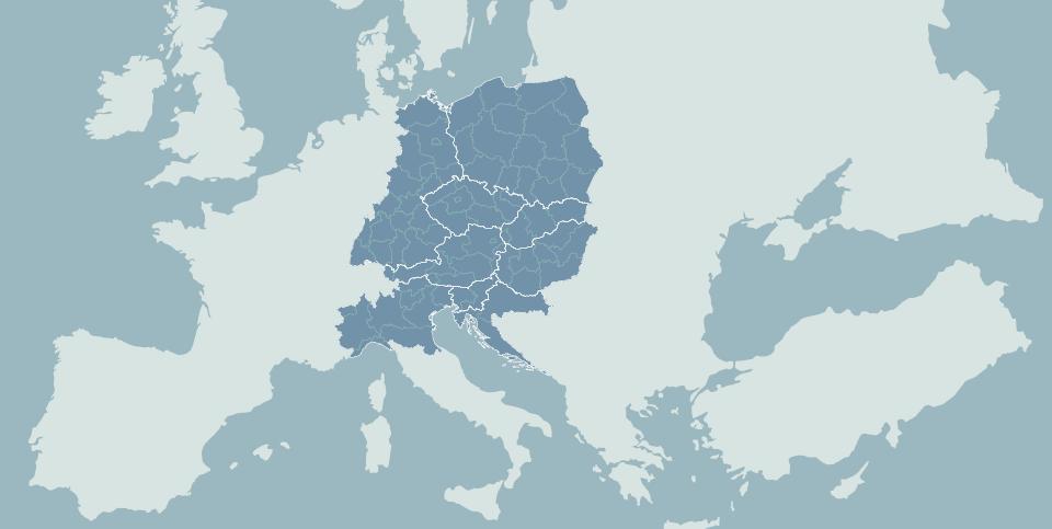 INTERREG CENTRAL EUROPE 85 támogatott projekt az első két pályázati felhívás keretében 59