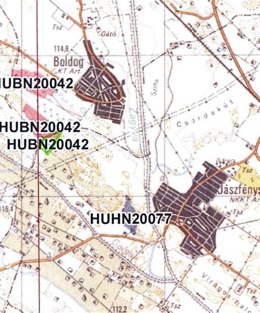 132 NATURA 2 területek BOLDOGI VAJDA-RÉT HUBN 242 A különleges természet-megőrzési terület Felügyelőségünk illetékességi területét Jászfényszaru külterületén 3 helyrajzi