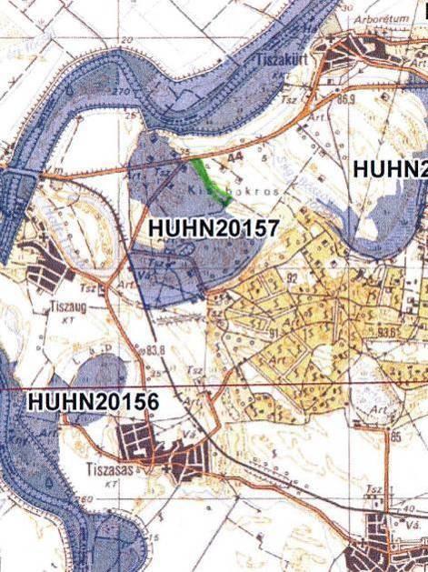 TISZAUGI KÖRTVÉLYES ÉS BOKROS HUHN 2157 A természet-megőrzési terület illetékességi területünkön 2 Tiszakürti helyrajzi számot érint.