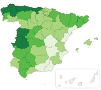 10 2017. május Spanyolország tejgazdasága Az Ibériai félsziget nagy részét elfoglaló Spanyol Királyság területe (a Kanári és a Baleári szigetekkel együtt) 504.782 km 2, lakóinak száma 46,704 millió.