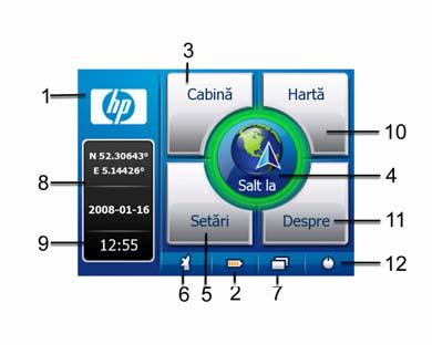 Descoperirea programului prin intermediul ecranelor Cea mai potrivită cale de a descoperi programul HP ipaq Trip Guide este să exploraţi fiecare ecran în detaliu şi să aflaţi cum să vă deplasaţi de