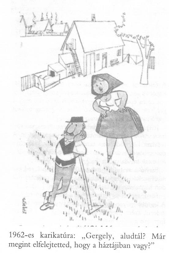 Карикатура из 1962 : Гергељ, спаваш?