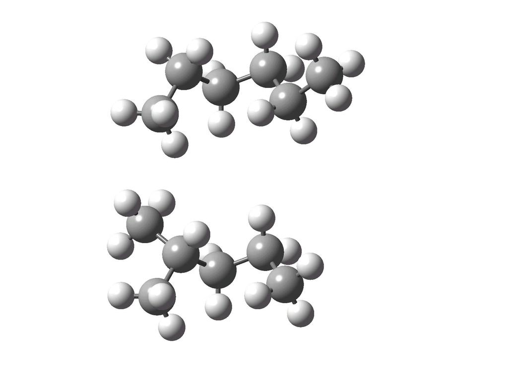hexánizomerek (5 különböző molekula) 3 2 2 2 2 exane hexán 3 2 2 2-Methylpentane 2-metilpentán 3 2 2 3-Methylpentane 3-metilpentán 3 3 2 2,2-Dimethylbutane 2,3-Dimethylbutane 2,3-dimetilbután