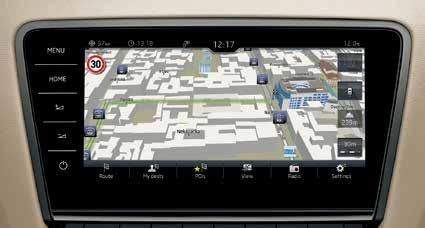 Columbus A Columbus 3D navigációs rendszer kényelmes, 9,2 átmérőjű érintőképernyőn használható.
