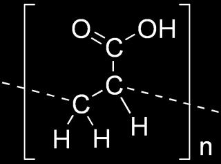 Polielektrolit: PAA (poliakrilsav) Sigma-Aldrich 6. ábra Poliakrilsav monomer szerkezeti képlete A vizsgálataimhoz 10 kda molekulatömegű polimert használtam, ami sárgás szilárd anyag.