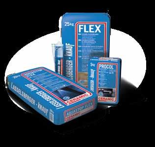 Termék választás S1 Flex S2 Flex Superkleber Siluette Fliess- Flex Rapid Flex Gres FlexM Flex FlexW ProfiFlex Garant W Ragasztók Basis Garant EN 12004 szerinti osztályba sorolás + ++ ++ ++ ++ ++ ++