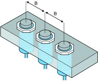 Funcþionarea senzorului de proximitate nu este afectatã de apa, ulei ºi alte impuritãþi. Bobinã Circuit intern Senzori ecranaþi: 2.