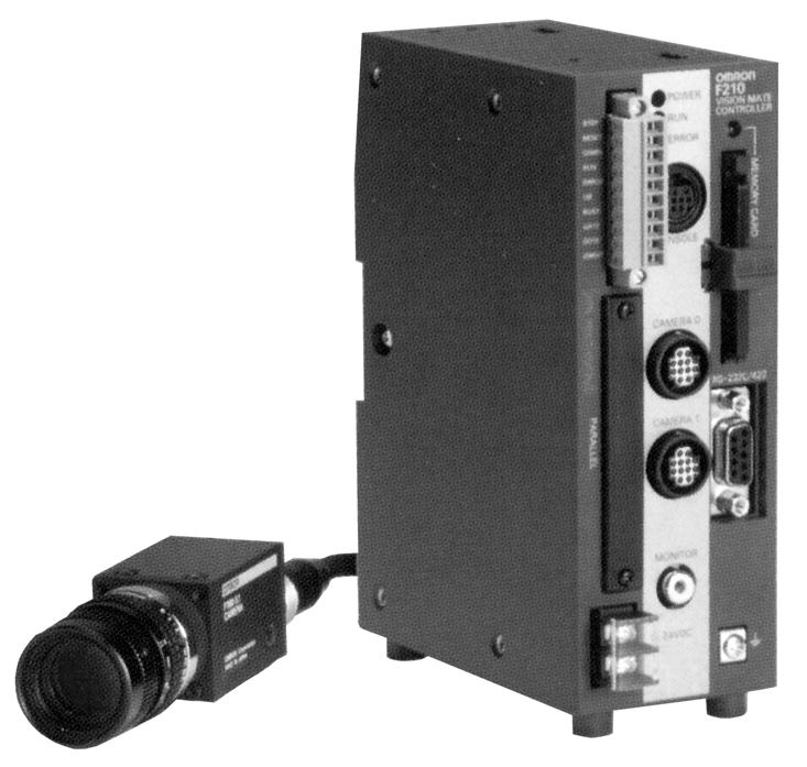 OMRON SISTEME DE INSPECÞIE VIZUALÃ F210 F210 Sistem de inspecþie vizualã de mare vitezã, de capacitate mare Posibilitate de conectare a 2 sau 4 (F250) camere (F150 sau F160 cu vitezã dublã) Partial