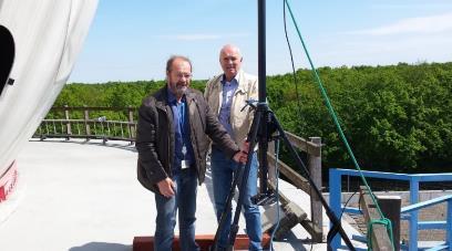 by two, CNF measurements are taken from 1.5-2 m distances to each other in azimuth inside and outside the RADOME. The CNF measurement setup pictures are shown in Fig.3, while Fig.