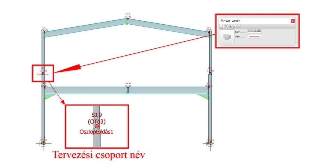 Tervezési csoport létrehozásakor a csoport első választott eleme birtokolja a mester adatokat.