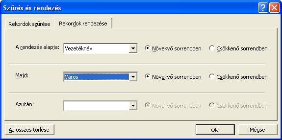 e) Egyesítés Az alábbi eszköztár gombok segítik a dokumentum egyesítését: egyesítés új dokumentumba. Az elkészült körlevelet egy új dokumentumba helyezi a Word. egyesítés nyomtatóra.