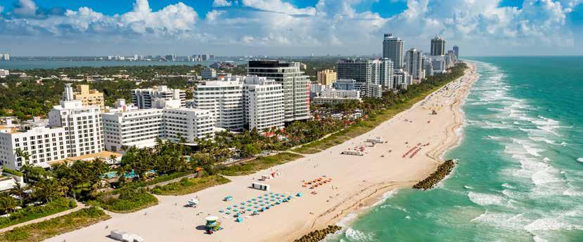 KALANDOZÁSOK EGYÉNILEG USA MIAMI BEACH EGYÉNI ÜDÜLÉS 1. nap Elutazás menetrend szerinti repülőjáratokkal, átszállással Miamiba. Megérkezés a menetrend szerint. Transzfer a Miami Beach-i szállodába.