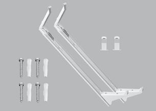 Egy tartóra jutó maximális terhelés: függőlegesen 120 kg szakítás 60 kg 400-1600 mm úságú radiátorhoz 2 db, 1800-3000 mm úságú radiátorhoz pedig 3 db tatró szükséges.