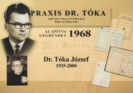 Orvoscsalád három generáción át Dr. Tóka József MSc Dr.