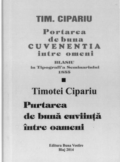43 VIAŢA CĂRŢILOR DIN ACTIVITATEA PEDAGOGICĂ A LUI TIMOTEI CIPARIU.