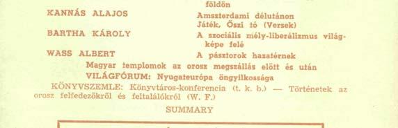 1954-ben az Új Magyar Út munkatársai