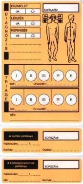 A vizsgálati algoritmust START (simple triage and rapid treatment) rendszernek nevezzük, mely az alábbi vizsgálati lépéssort tartalmazza: