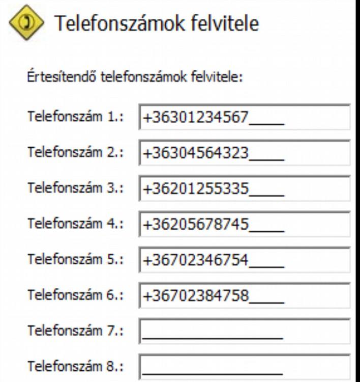 GSM térerő kiolvasása GSM térerő állapotáról a képen látható grafikont jelenítheti meg. A GSM térerő megjelenítését a Karbantartás GSM térerő megjelenítése gombbal érheti el.