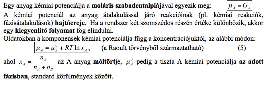 mol/dm 3 CO (g) H 2 O (g) CO 2(g) H 2(g) Kezdetben: c 0,i 1 mol/50 l =0,02 1 mol/50 l =0,02 0 0 Sztöchiometrikus -x mol/ -x mol/ x mol/ x mol/ változások: Δc i dm 3 dm 3 dm 3 dm 3 Egyensúlyban 0,02-x