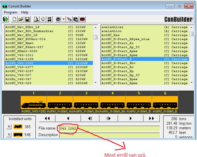File name : ide kell beírni a Consinsts nevét például nálam V43 1282. Ez a Consinsts mappában fog meg jelenni. Ugyan ez van lerajzolva csak itt értelmezhetőbben van megfogalmazva. Új szerelv.