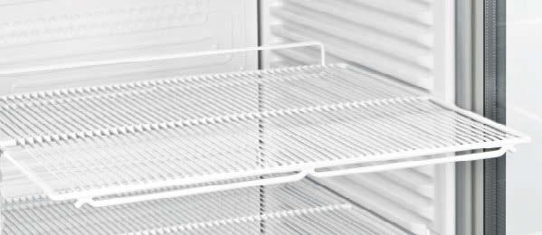 Tartozékok Fejezet: Hűtőszekrények hűtéssel Fejezet: Pult alá helyezhető hűtő- és mélyhűtőszekrények Polcok Zár A