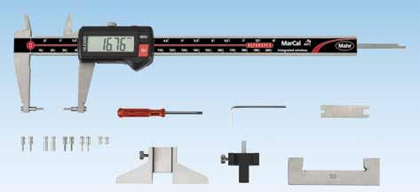 MARCAL. A PROBLÉMAMEGOLDÓ 16 EWRi-V Az univerzális tolómérő a nehezen elérhető mérési pozíciókhoz, pl. beszúrásokhoz, hornyokhoz stb.
