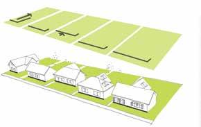 Új házak építésénél, a meglévők felújításánál az egyszerűség megtartására törekedve, tetősíkablakot építsünk be. A tetősíkablakok a teljes tetőfelületet nem vegyék igénybe.