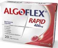 eressen minket a Facebookon! Algoflex Rapid 400 mg lágy kapszula 20 db Az Algoflex 400 mg hatékony lázés fájdalomcsillapító, gyulladáscsökkentő gyógyszer. atóanyag: Ibuprofén Sanofi-Aventis Zrt.