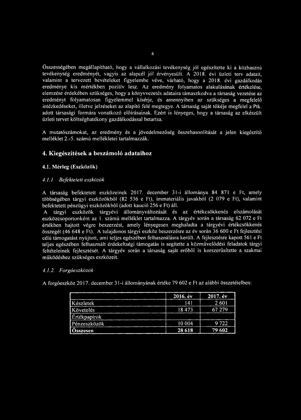 Az eredmény folyamatos alakulásának értékelése, elemzése érdekében szükséges, hogy a könyvvezetés adataira támaszkodva a társaság vezetése az eredményt folyamatosan figyelemmel kísérje, és amennyiben