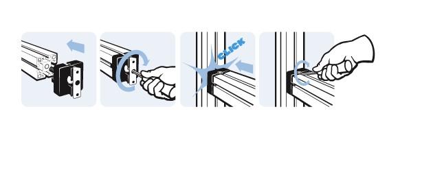 glass filled reinforced - Szín: fekete - Szett tartalmazza: 1 profilösszekötő lap, 1 ék 2