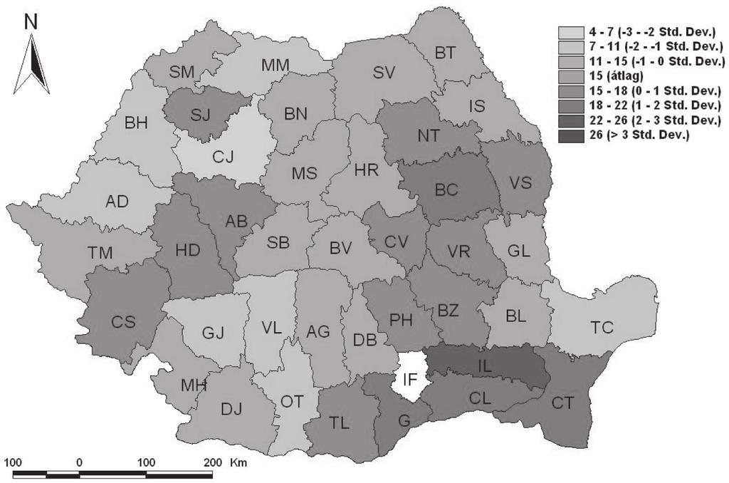 demográfiai évkönyv, 2004).