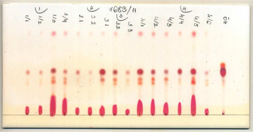 Marihuána hatóanyagai Célvegyület: THC (kábítószer), CBD, CBN Réteg: Kieselgel 60 F 254 Mozgófázis: toluol