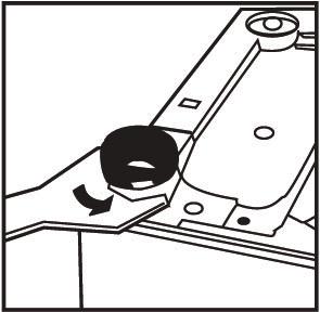 ábra Vegye le a szállításhoz felszerelt dobrögzítő csavarokat (2. ábra) A rögzítőcsavarok meggátolják a mosógépben lévő alkatrészek rázkódását a szállítás alatt. Használat előtt: 1.
