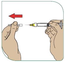 injekciózási nyilvántartásban. 2 - Alkoholos törlővel tisztítsa meg az injekció beadási helyét. Hagyja megszáradni. Dobja el a törlőt.