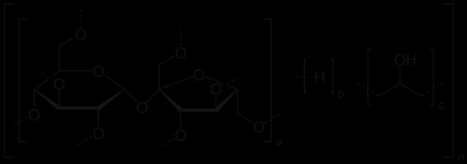 3.2.1. ábra Ficoll 400 komponens szerkezeti képlete (Sigma-Aldrich weboldaláról) Myxothiazol: citokróm bc 1 komplex inhibitor. A komplex Q 0 kötőhelyére ül be, és gátolja az elektrontranszfert.