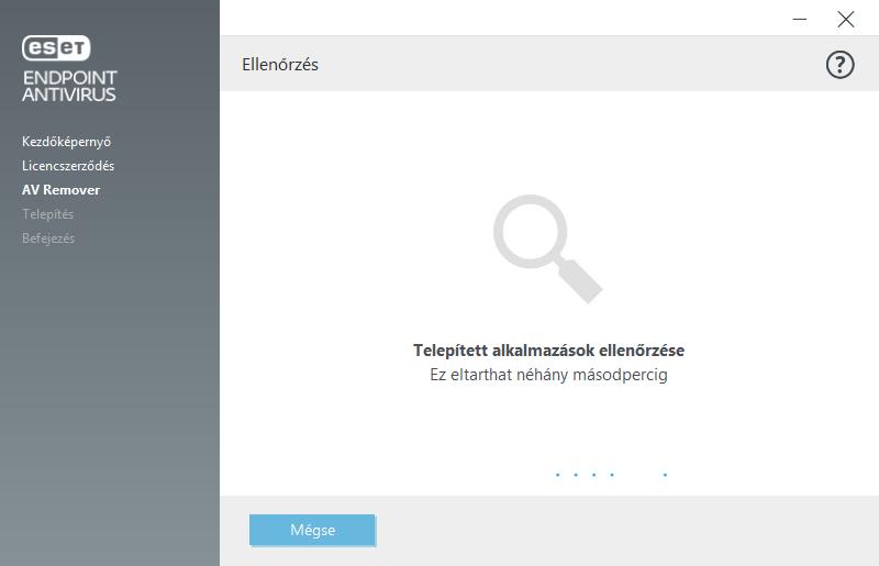 Az ESET AV Remover eszközzel eltávolítható víruskereső szoftverek listája az ESET tudásbázisának cikkében található. 2.