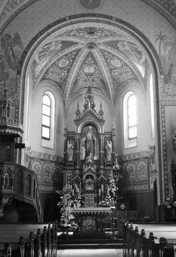 Jozef Sziklai: Hlavný oltár Kostola Nepoškvrneného počatia Panny Márie v Trenčíne, 1909. Foto: Archív PÚ SR, P. Fratrič, 2011.