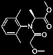 mefenoxam (metalaxil-m) CAS-szám 70630-17-0 D-Alanine,N-(2,6-dimethylphenyl)-N-(2-methoxyacetyl)-, methyl ester EINECS képlet: C 15 H